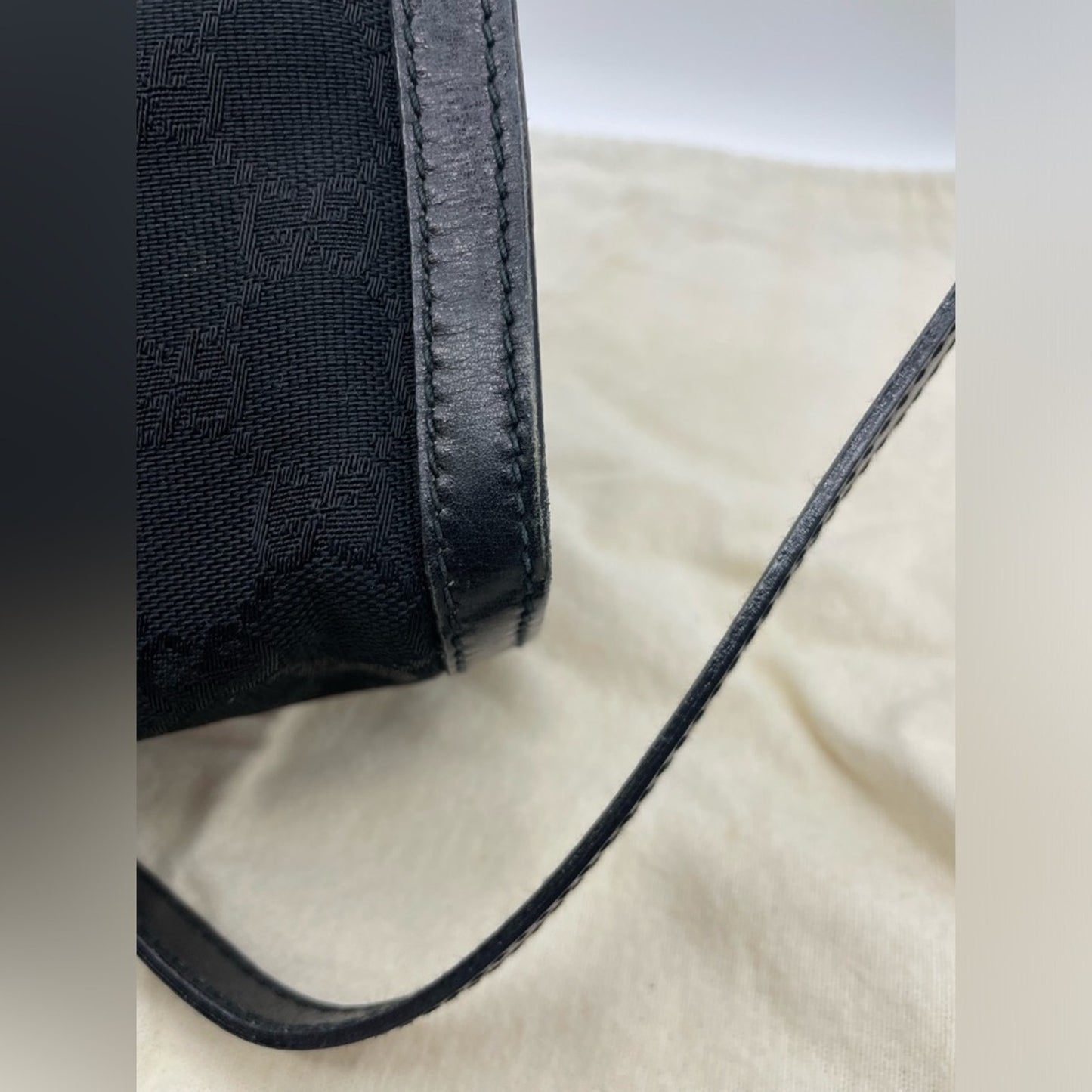 SOLD! Gucci Canvas SherryLine Sling Bag