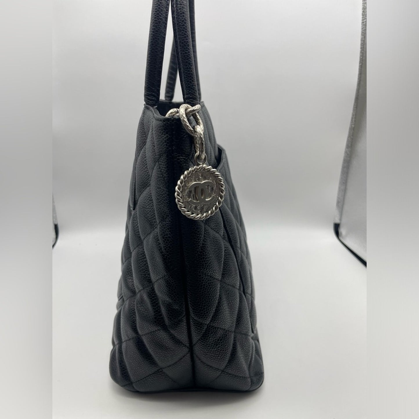 SOLD! Chanel Medallion Caviar Tote Bag