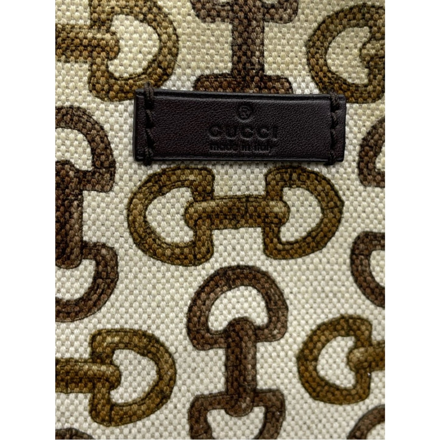 Gucci Canvas Horsebit Tote Bag