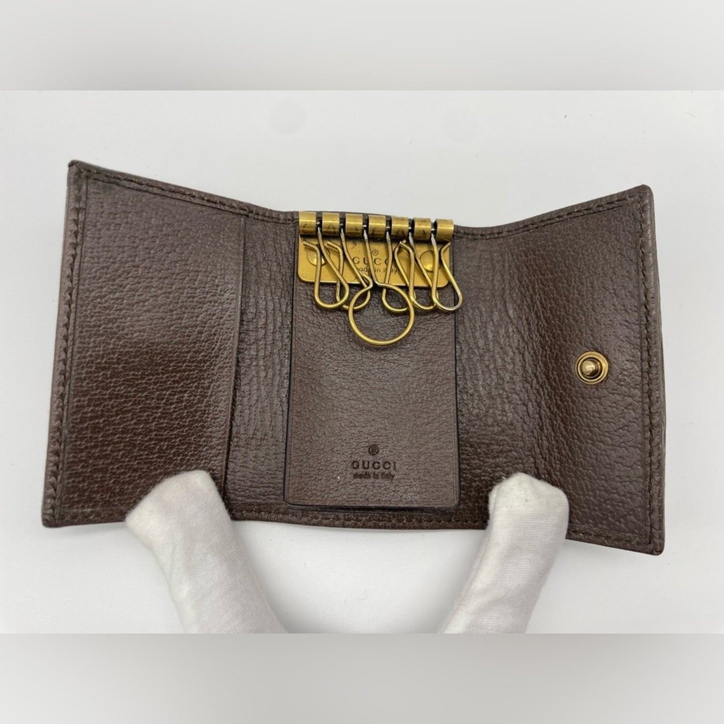 SOLD! Gucci Sherry Line PVC leather Key Case