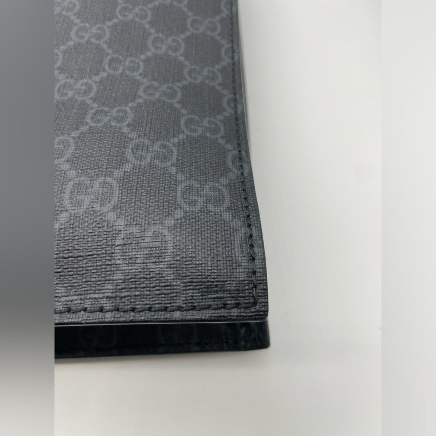SOLD! Gucci PVC Leather Vertical Hand Bag