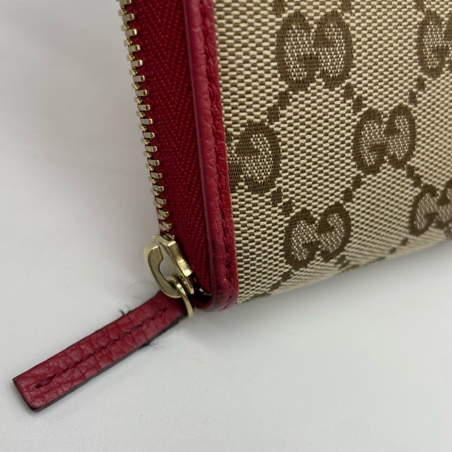 SOLD! Gucci Canvas Long Zippy Wallet