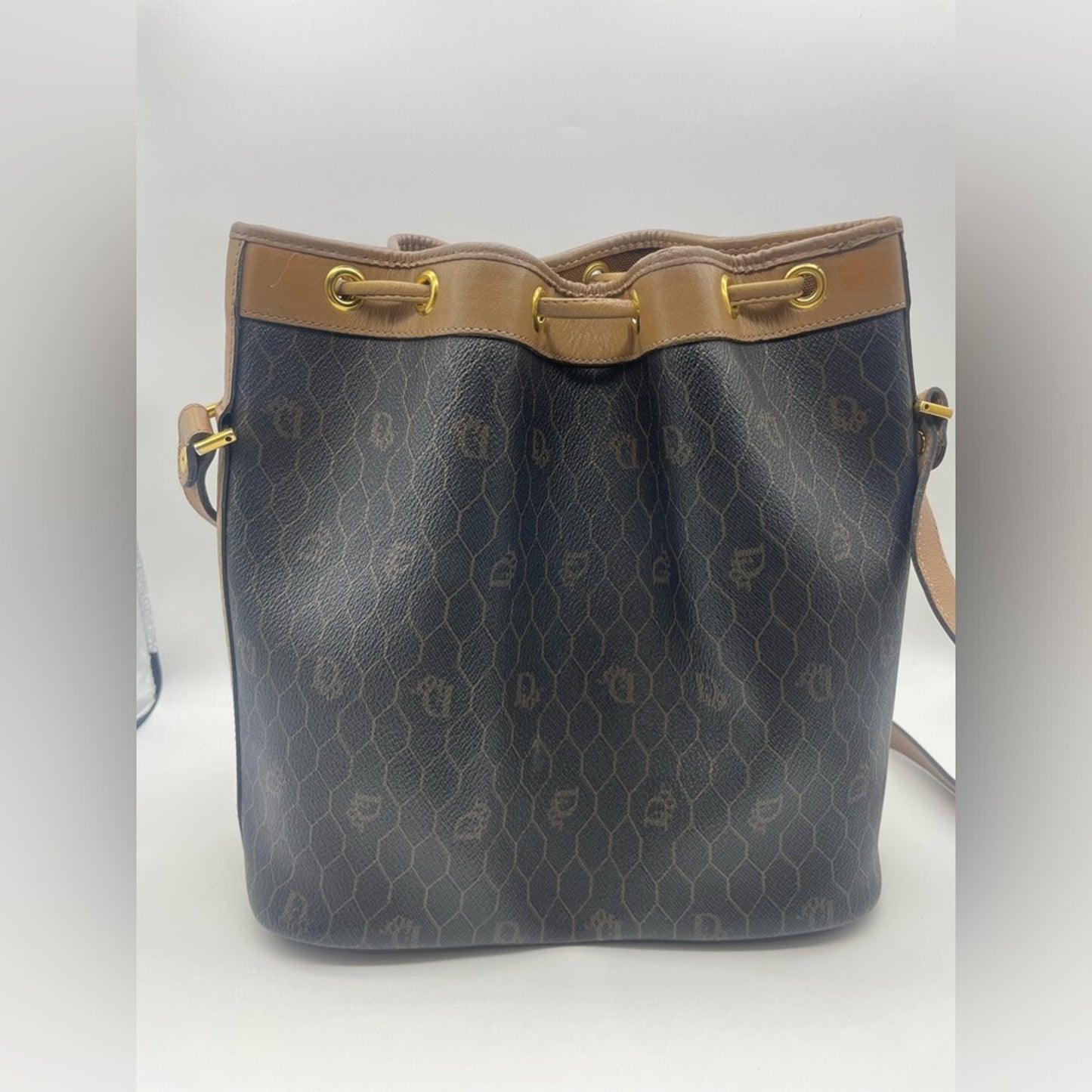 Christian Dior Honeycomb Bucket Sling Bag