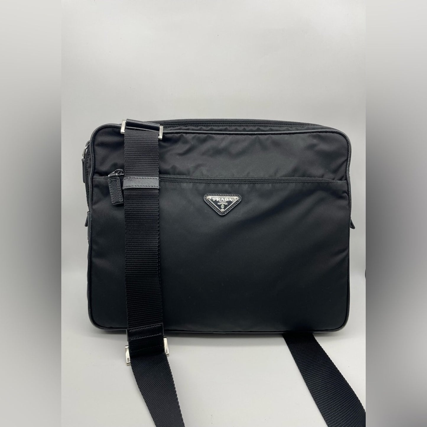 Prada Nylon Crossbody Work Bag