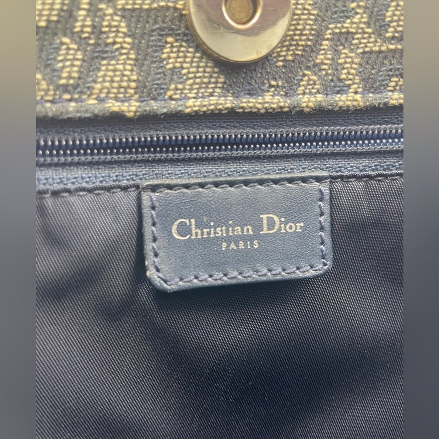 SOLD! Christian Dior Oblique Top Handle Bag