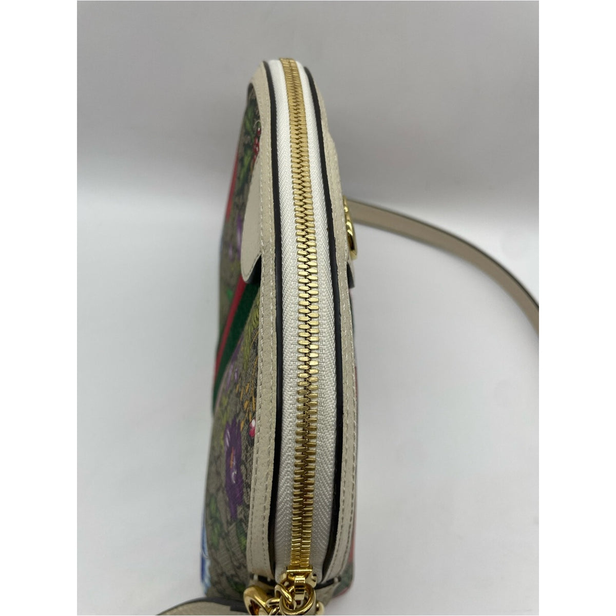Gucci PVC Leather Flora Crossbody Bag