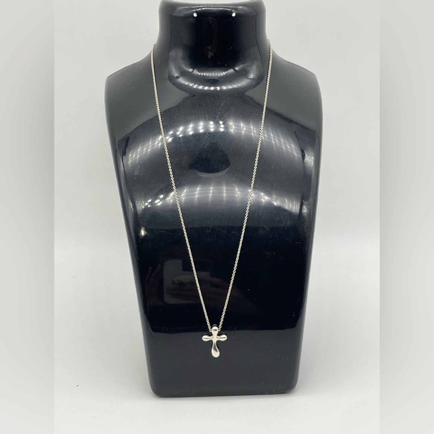 Tiffany and Co Cross Silver 925 Necklace