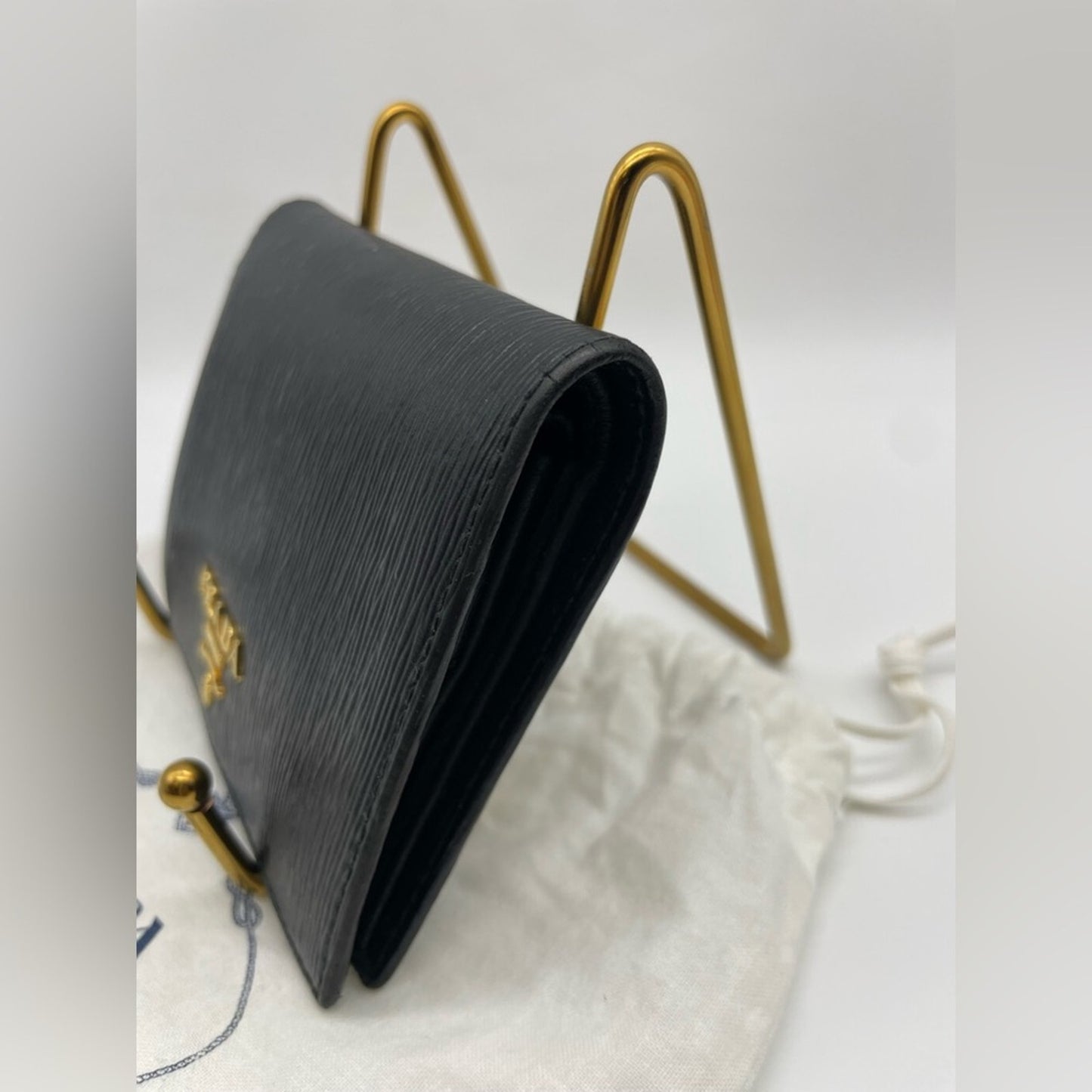 SOLD! Prada Black Leather Wallet