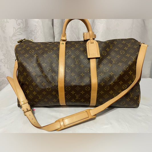 SOLD! Louis Vuitton Monogram Keepall Bandouliere