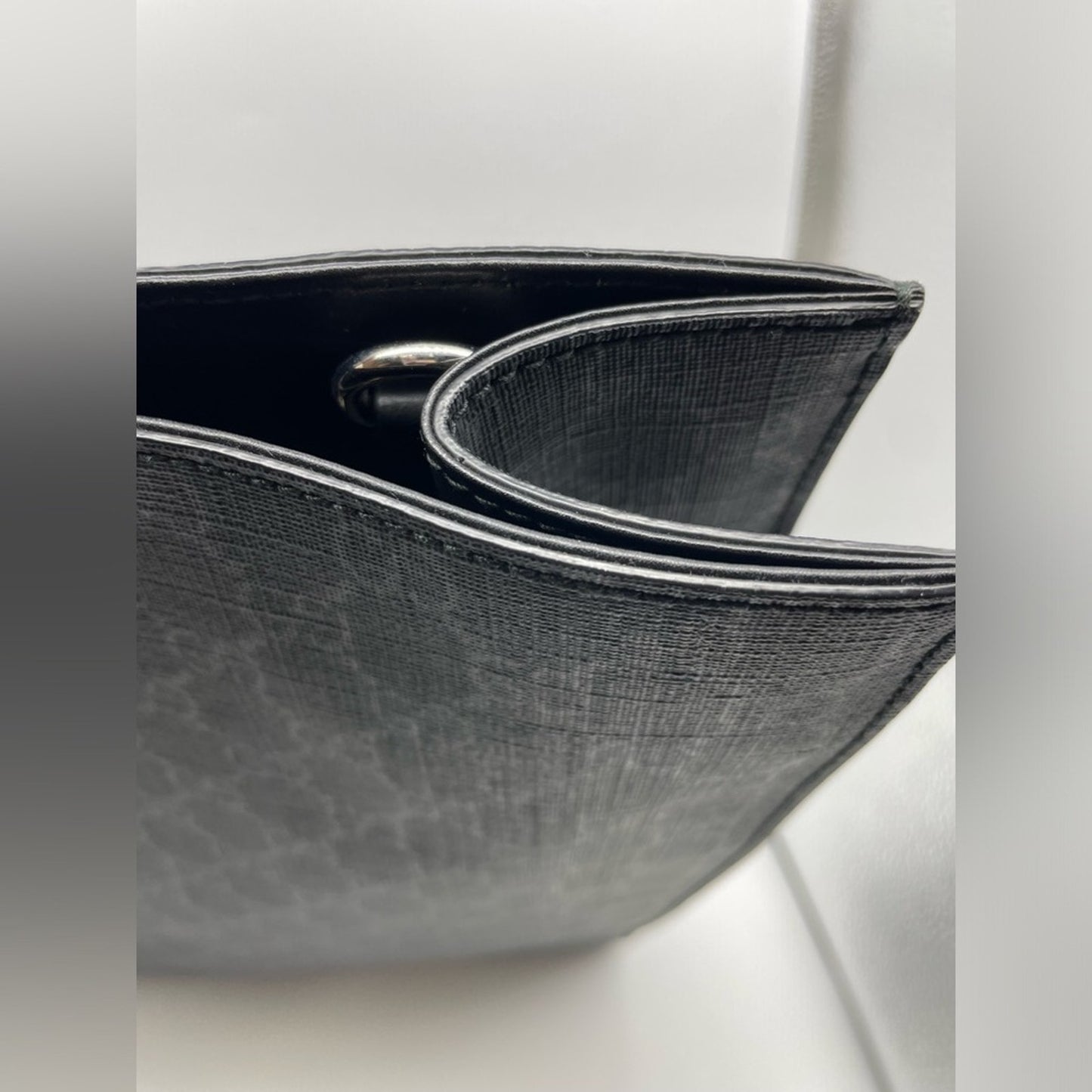 SOLD! Gucci PVC Leather Vertical Hand Bag