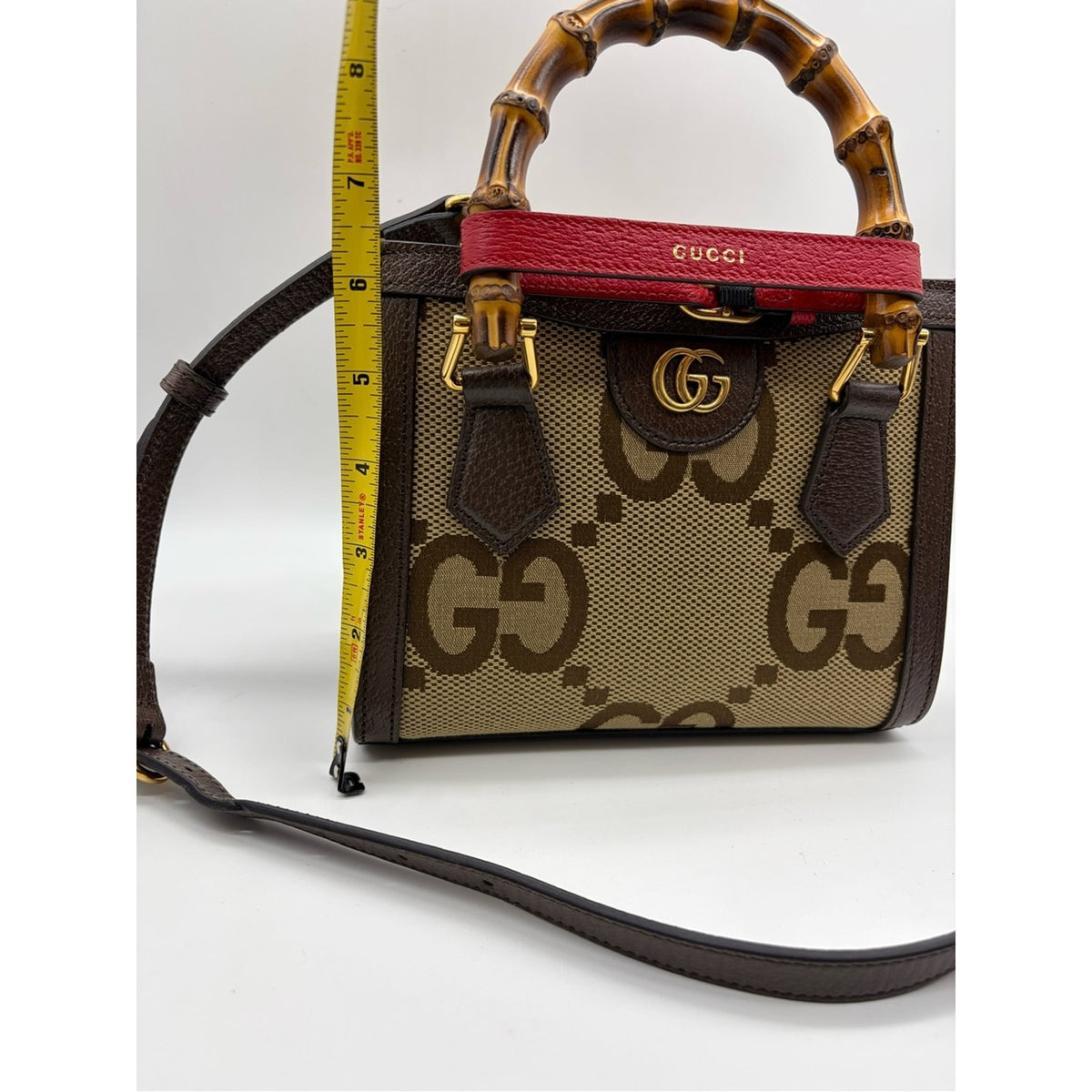 Gucci Jackie GG Jumbo Bamboo Top-Handle Bag