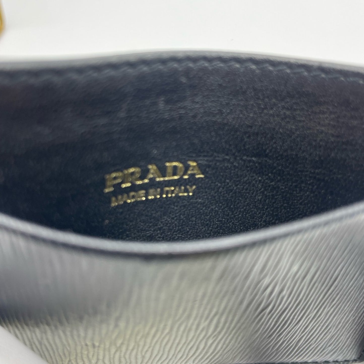 Prada Leather Card Case Wallet