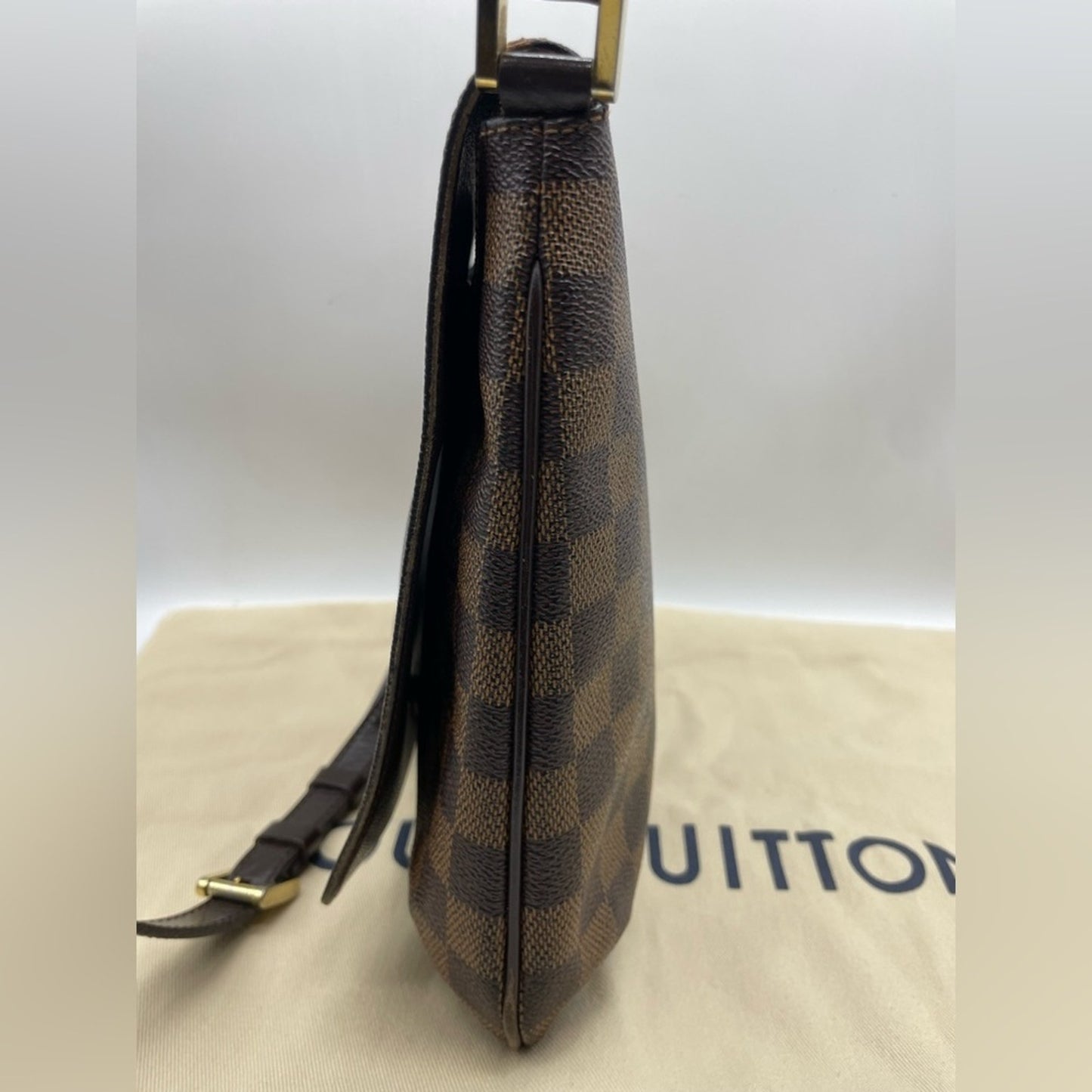 Louis Vuitton Damier Musette Ebene Crossbody Bag