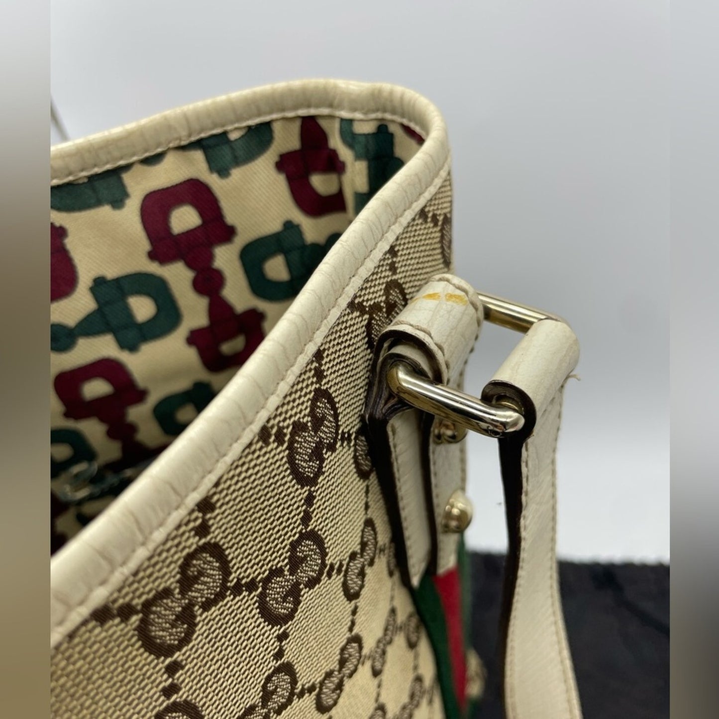 Gucci Sherryline Canvas Bucket Bag