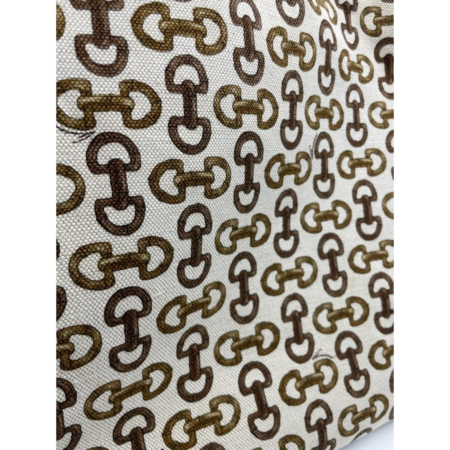 Gucci Canvas Horsebit Tote Bag