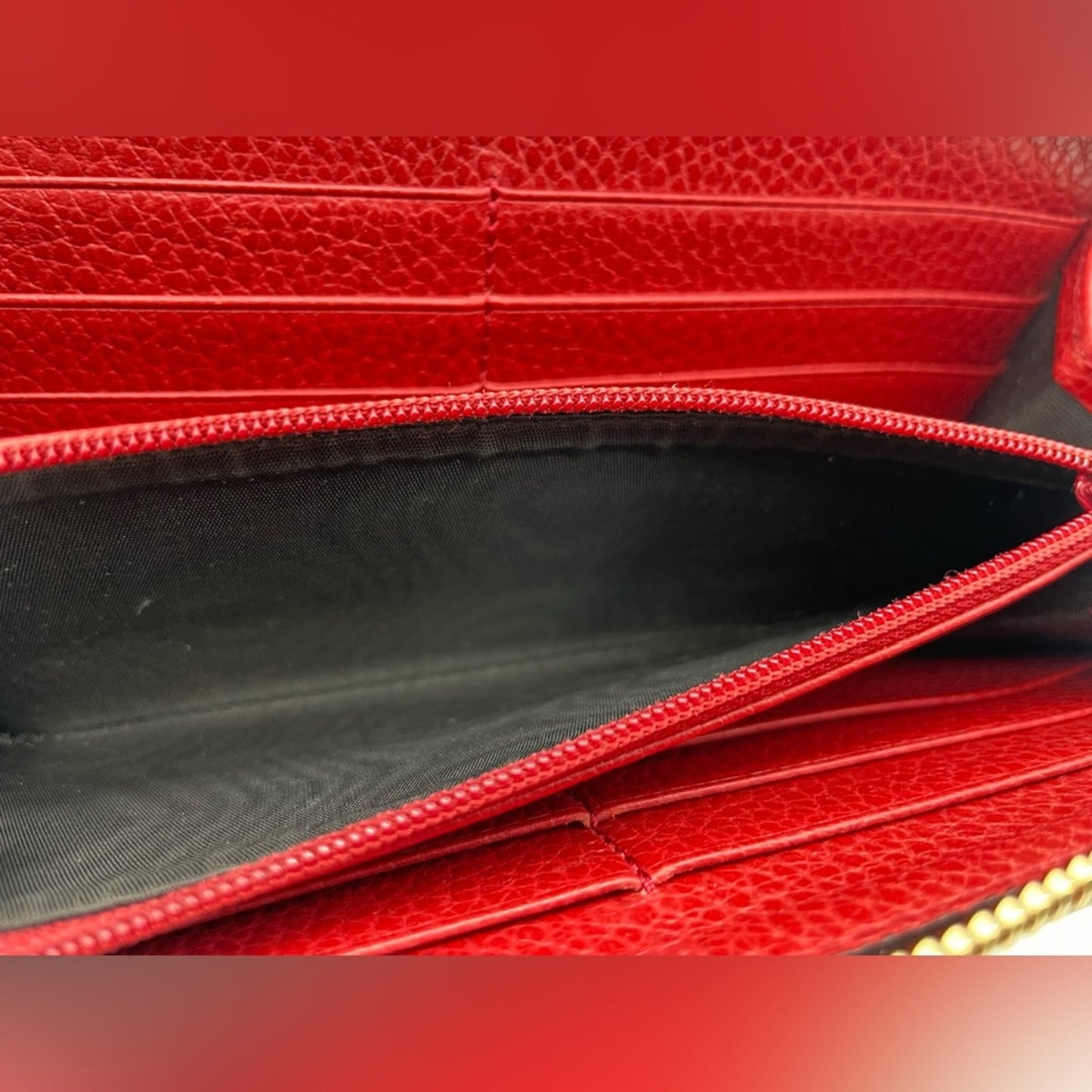 SOLD! Gucci Canvas Long Zippy Wallet