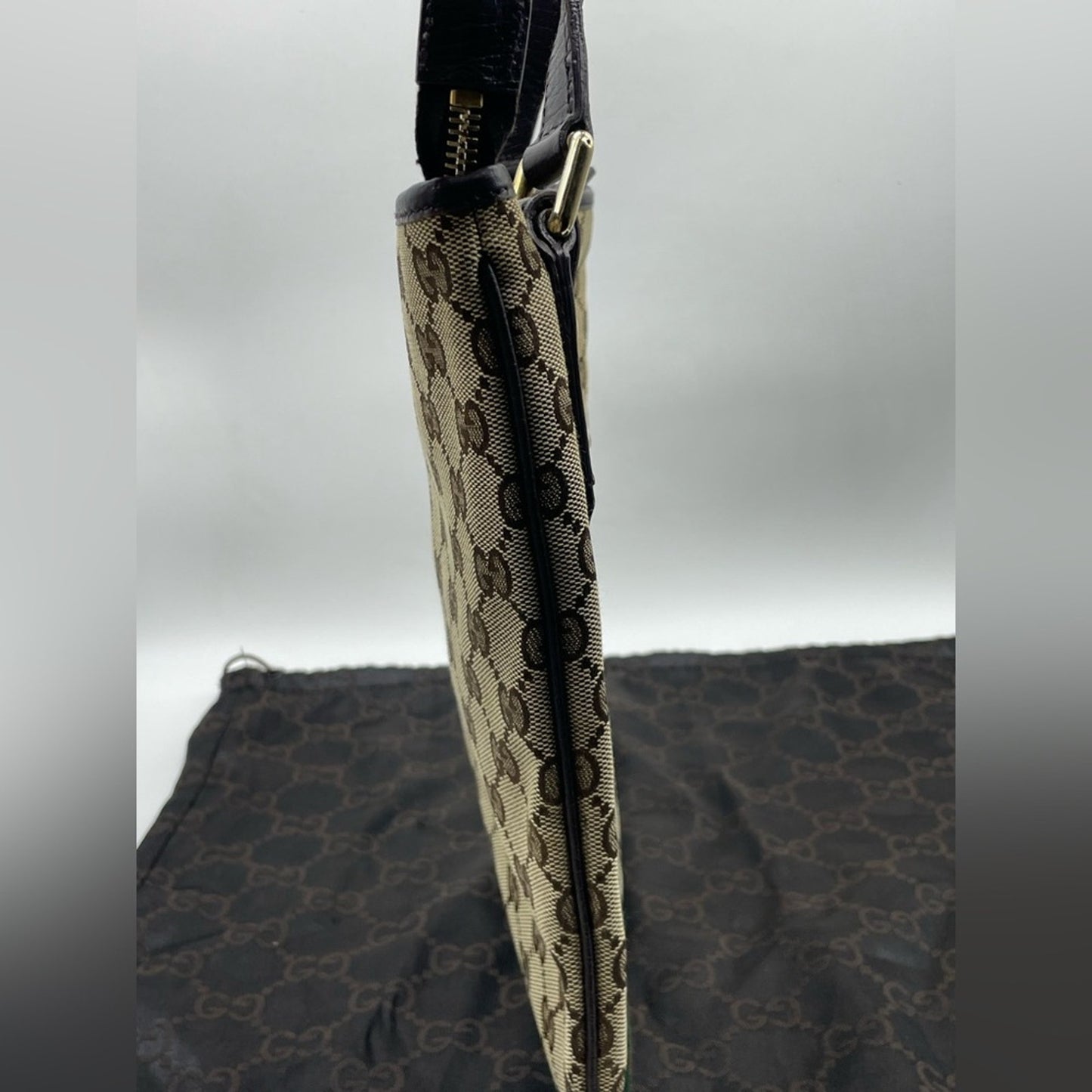 SOLD! Gucci Sherry Line Canvas Sling/Crossbody Bag