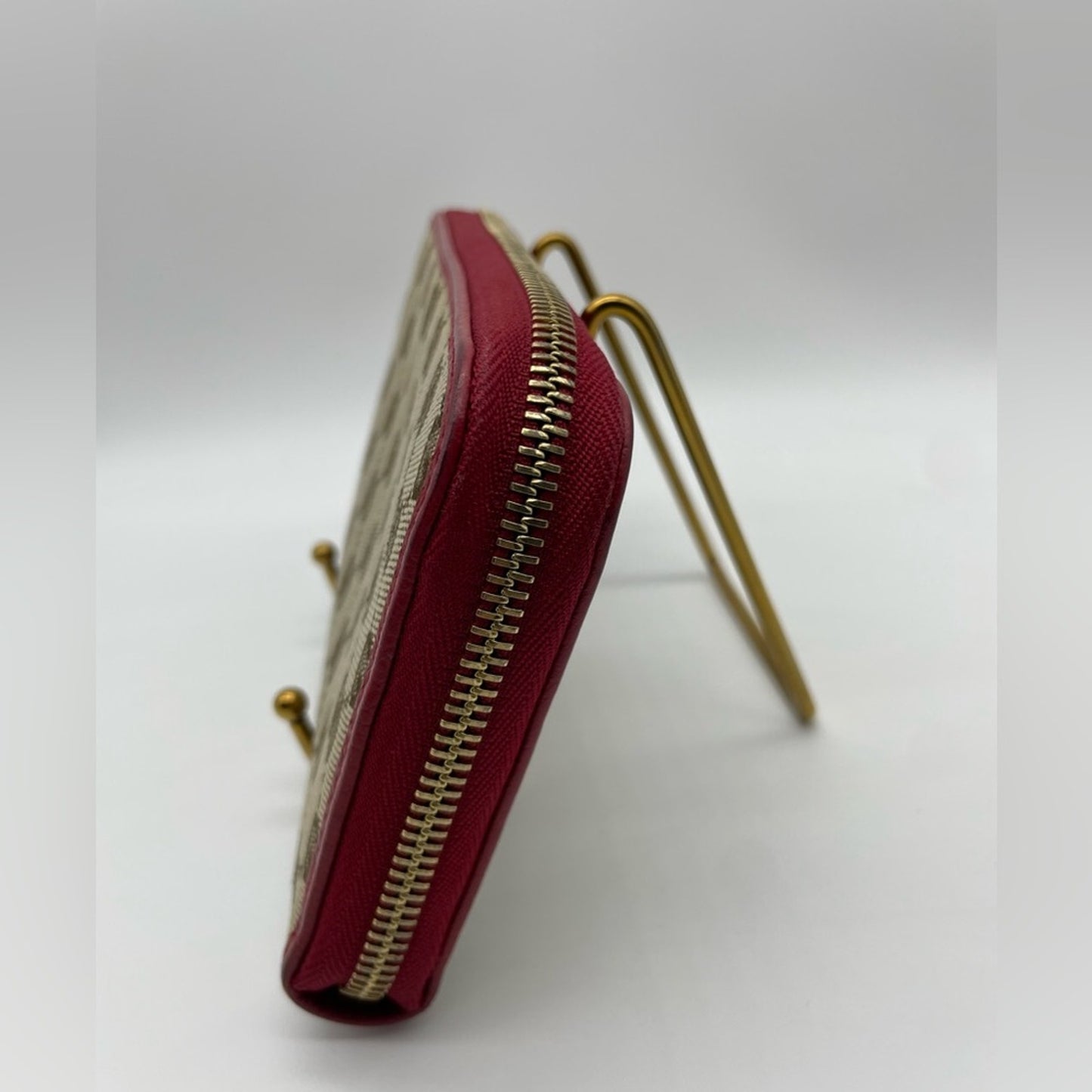 SOLD! Gucci Canvas Long Zippy Wallet