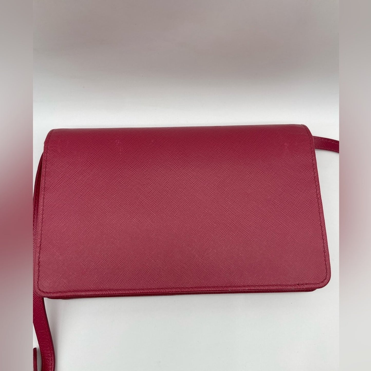 Prada Saffiano Leather Wallet on Chain/Strap