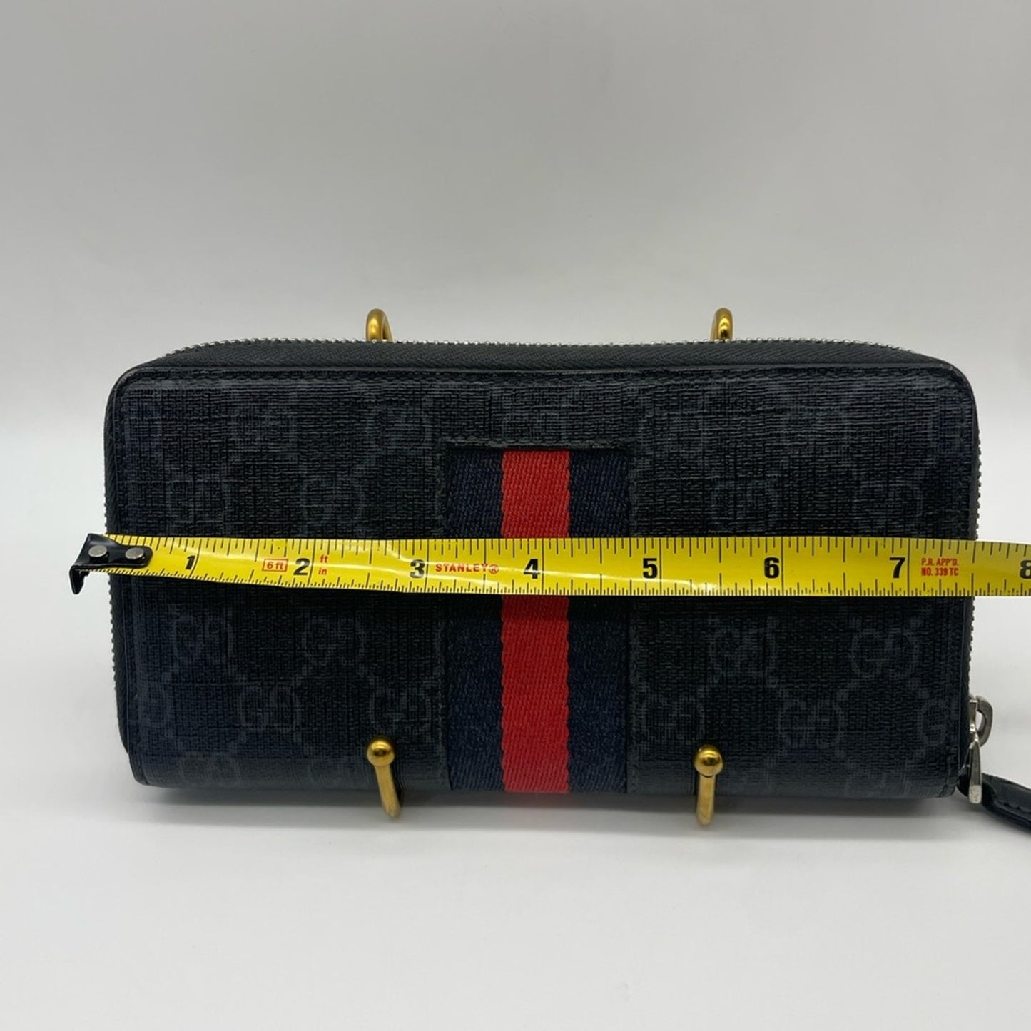 Gucci PVC Leather Sherryline Long Zippy Wallet