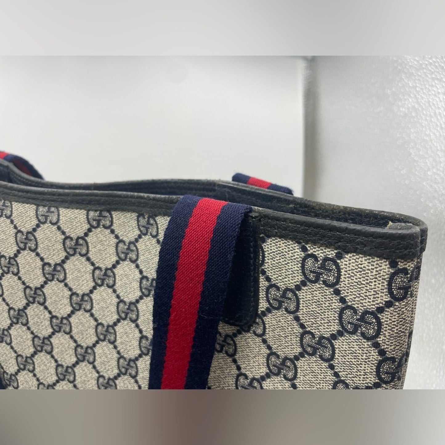 SOLD! Gucci Sherryline PVC Leather Tote Bag