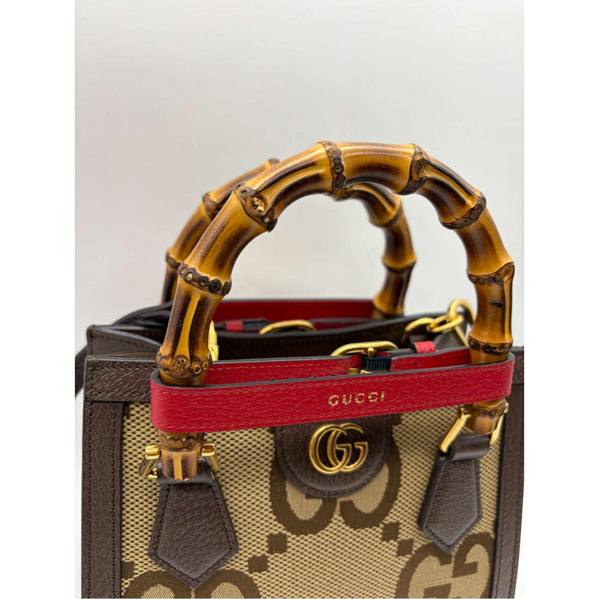 Gucci Jackie GG Jumbo Bamboo Top-Handle Bag