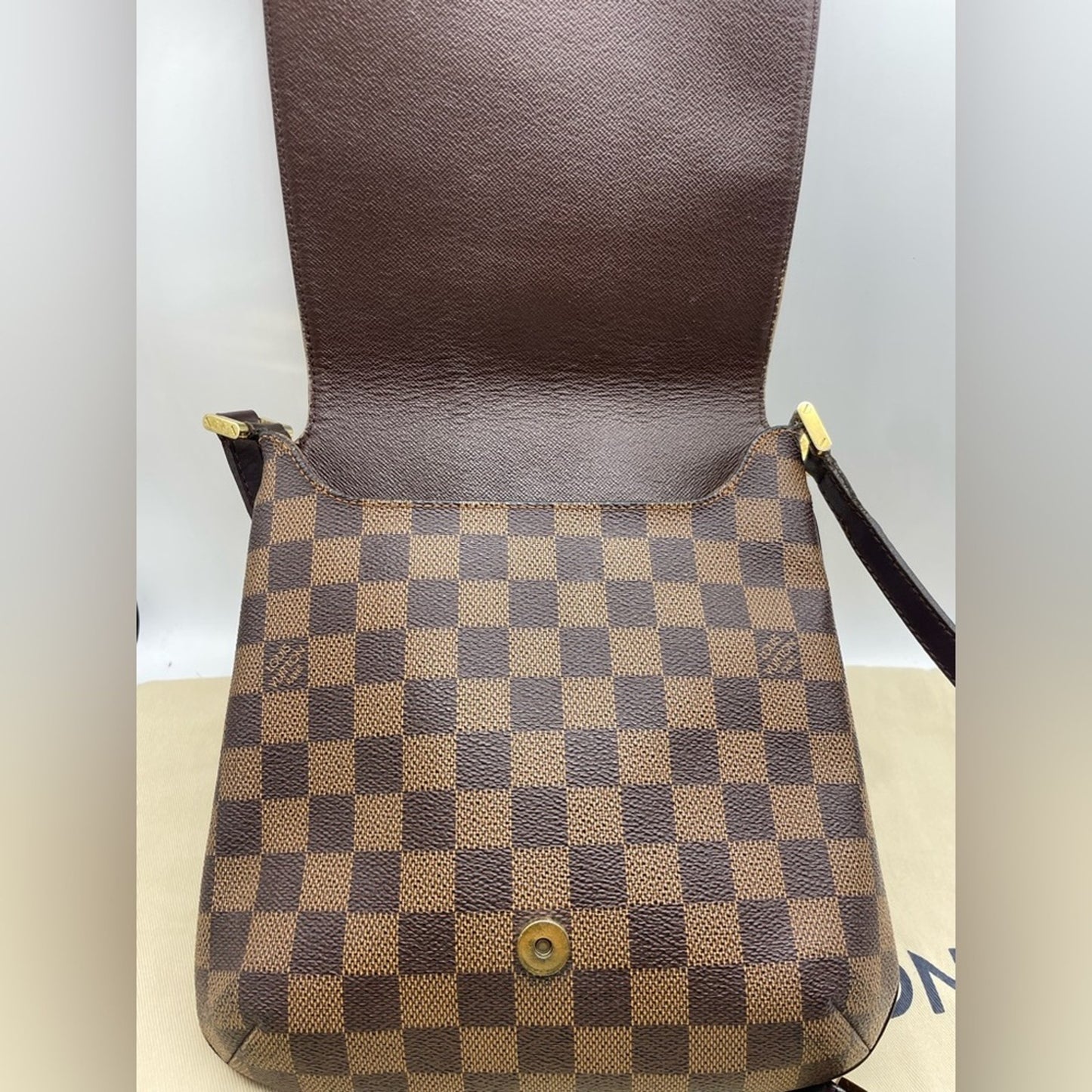 Louis Vuitton Damier Musette Ebene Crossbody Bag