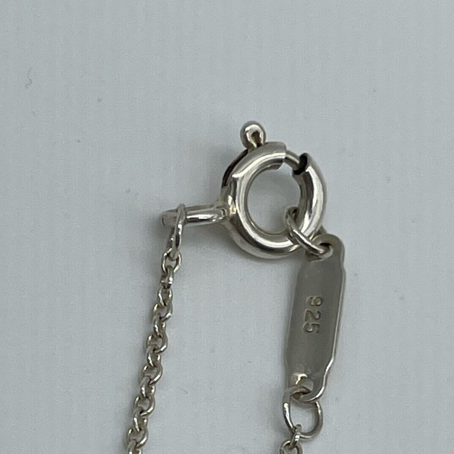 Tiffany and Co Engraved Heart Silver 925 Necklace