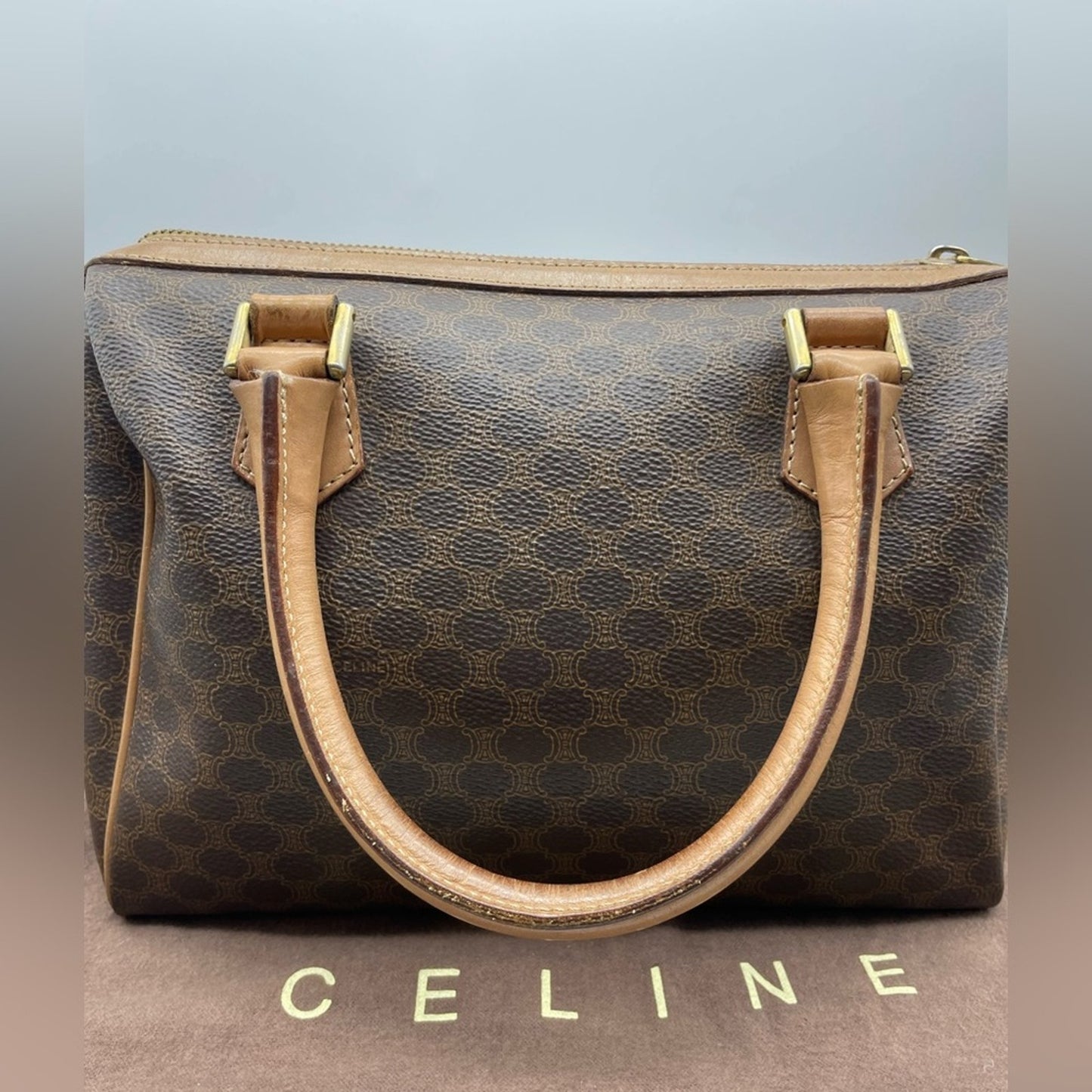 SOLD! Celine Macadam Boston Bag