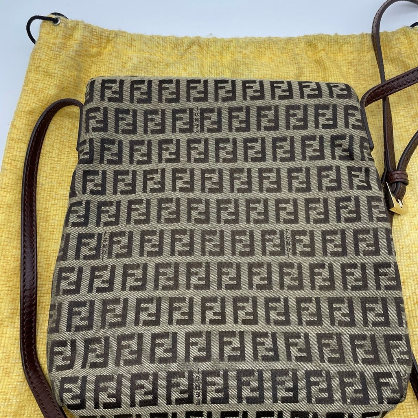 SOLD! Fendi Zucchino Crossbody Bag