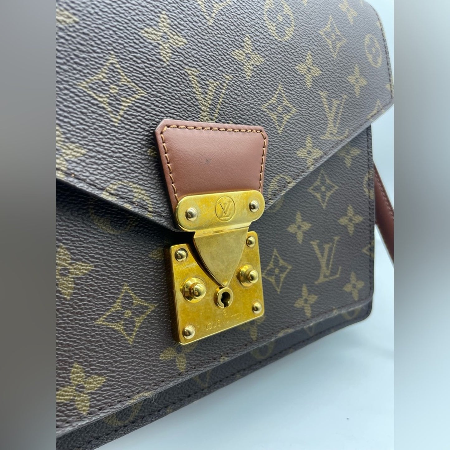 SOLD! Louis Vuitton Monogram Monceau Two Way Bag