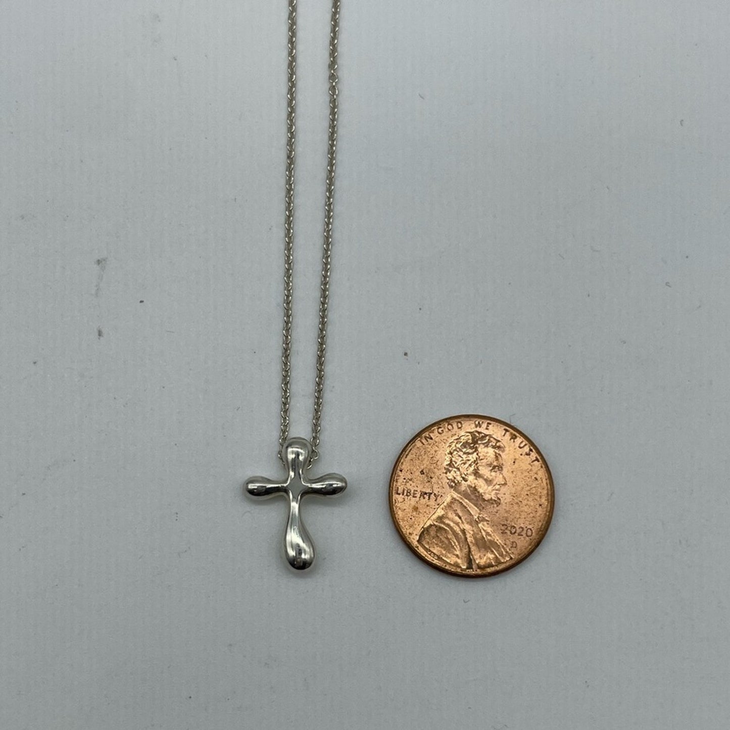 Tiffany and Co Cross Silver 925 Necklace