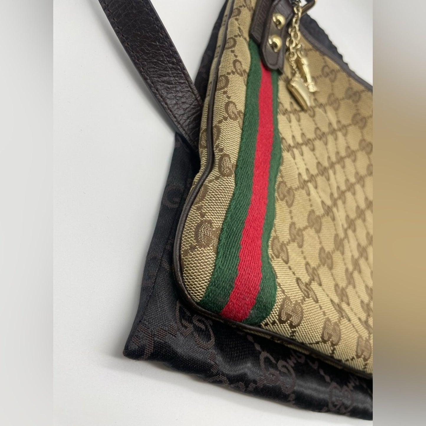 Gucci SherryLine Canvas Sling/Crossbody Bag