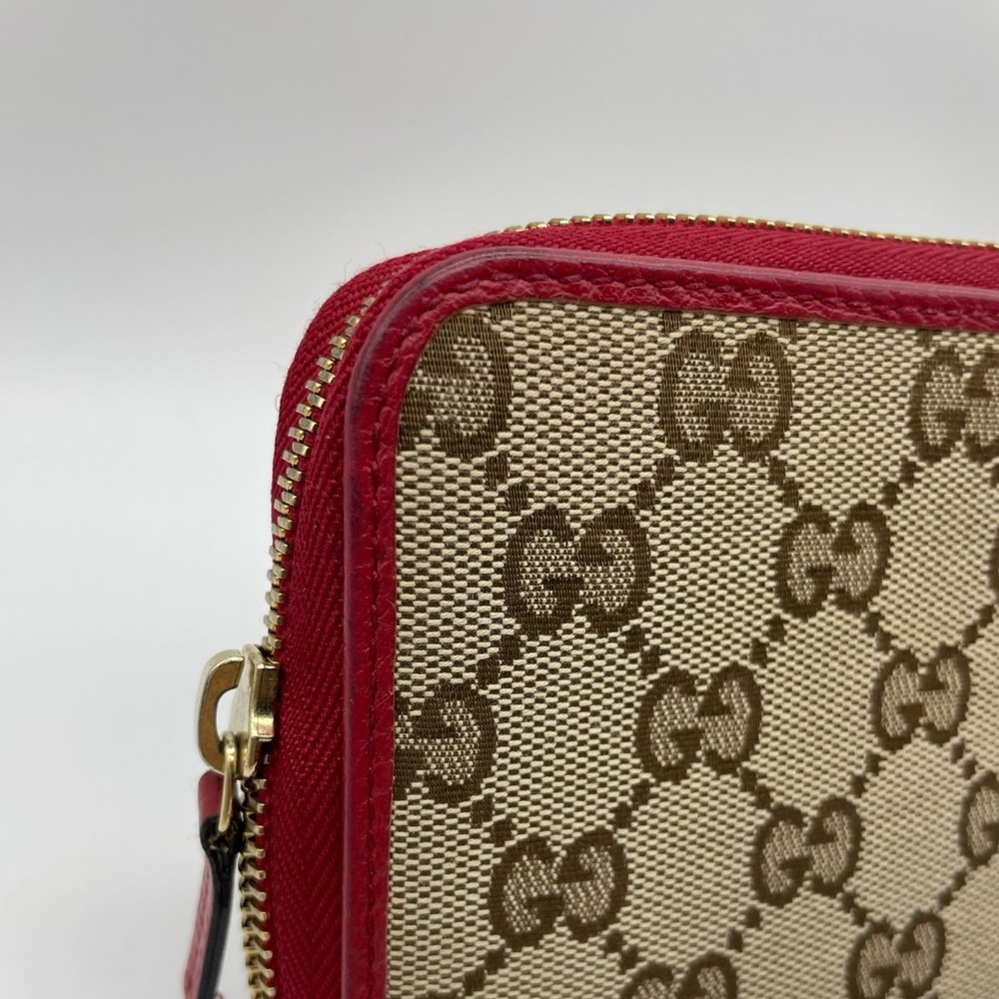 SOLD! Gucci Canvas Long Zippy Wallet