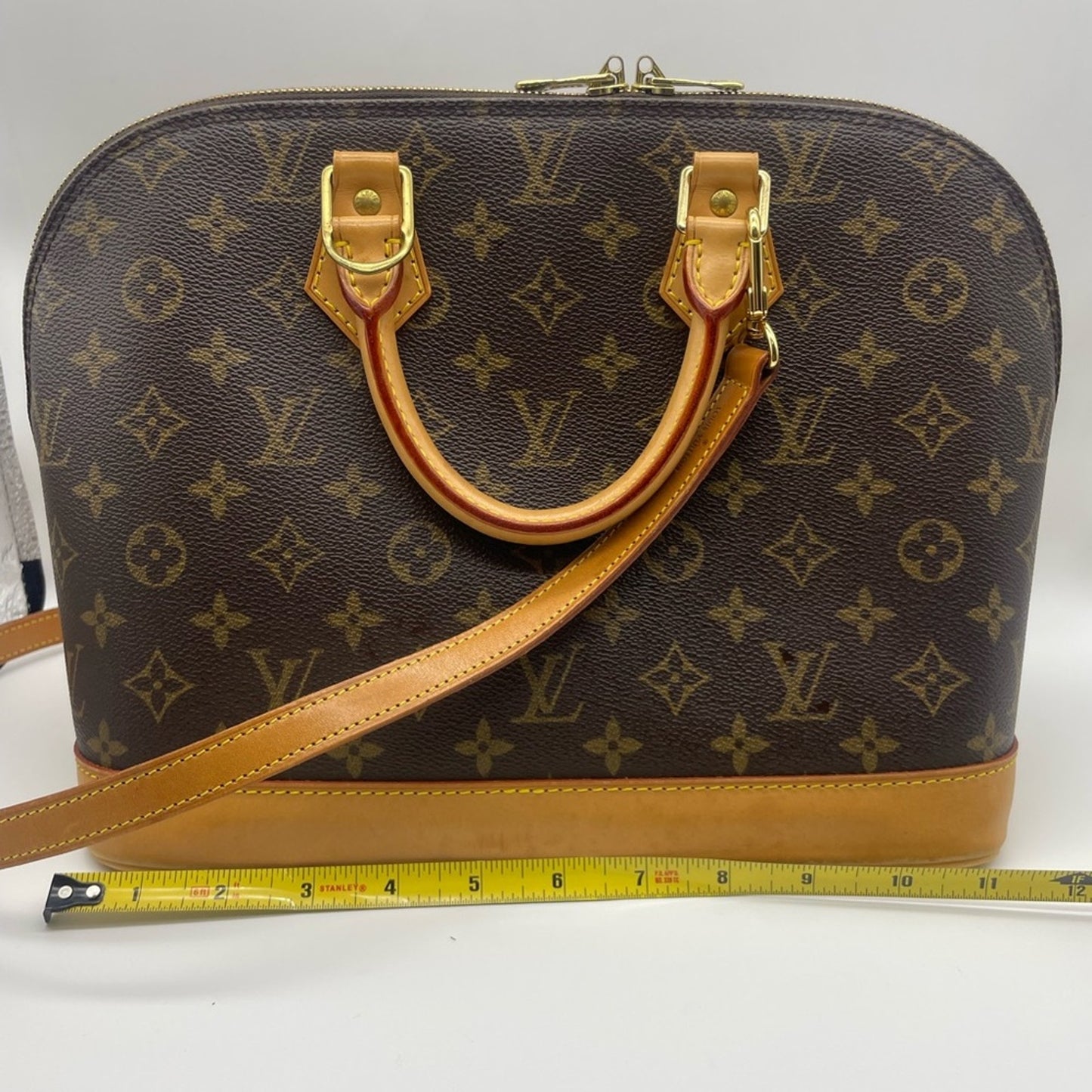 SOLD! Louis Vuitton Alma Monogram with LV Strap