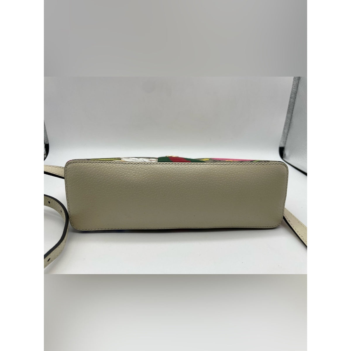 Gucci PVC Leather Flora Crossbody Bag