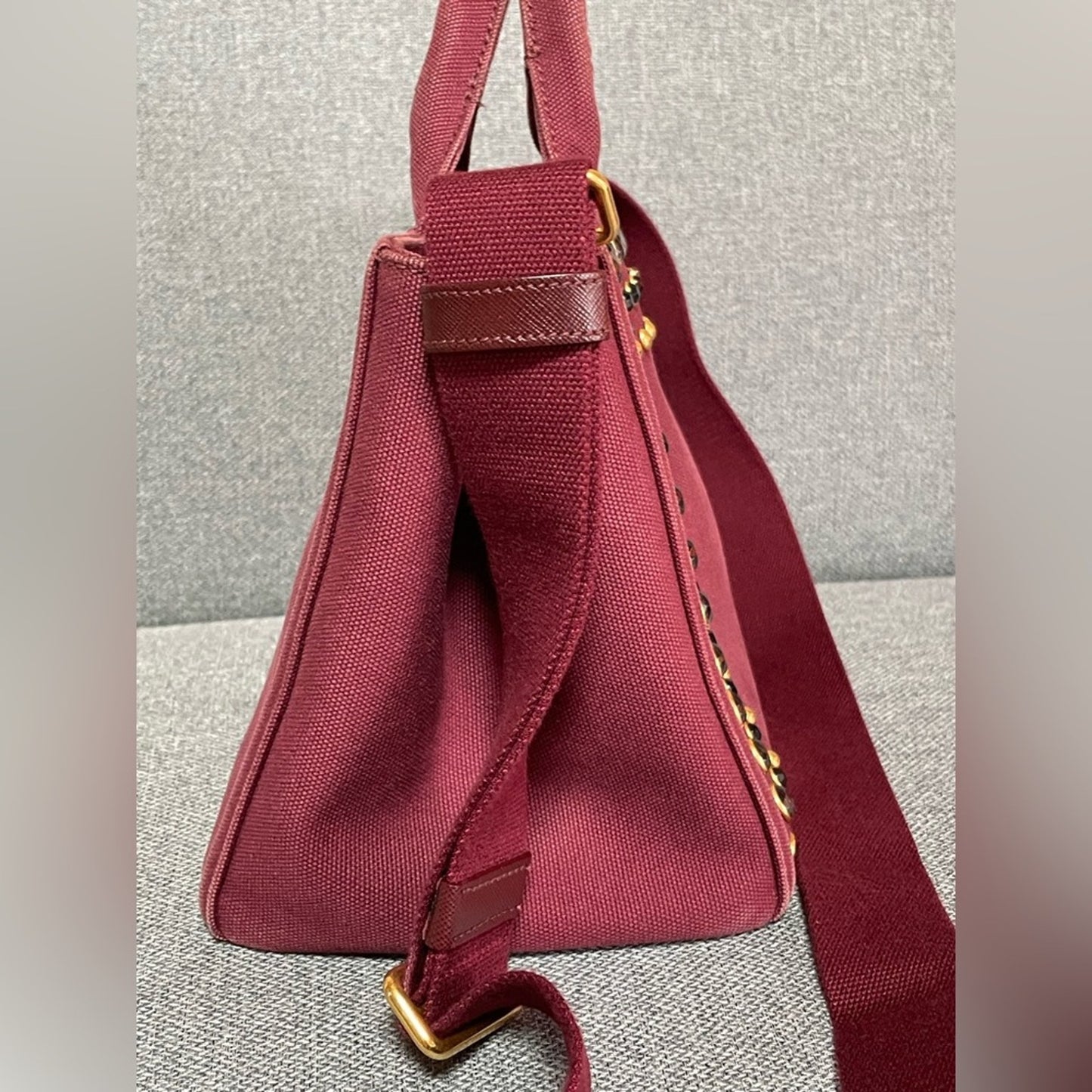 Prada Canapa Two Way Bag