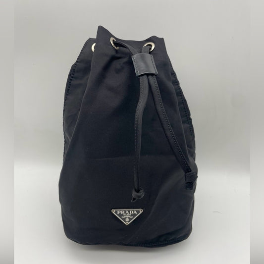 SOLD! Prada Nylon Drawstring Bucket Pouch