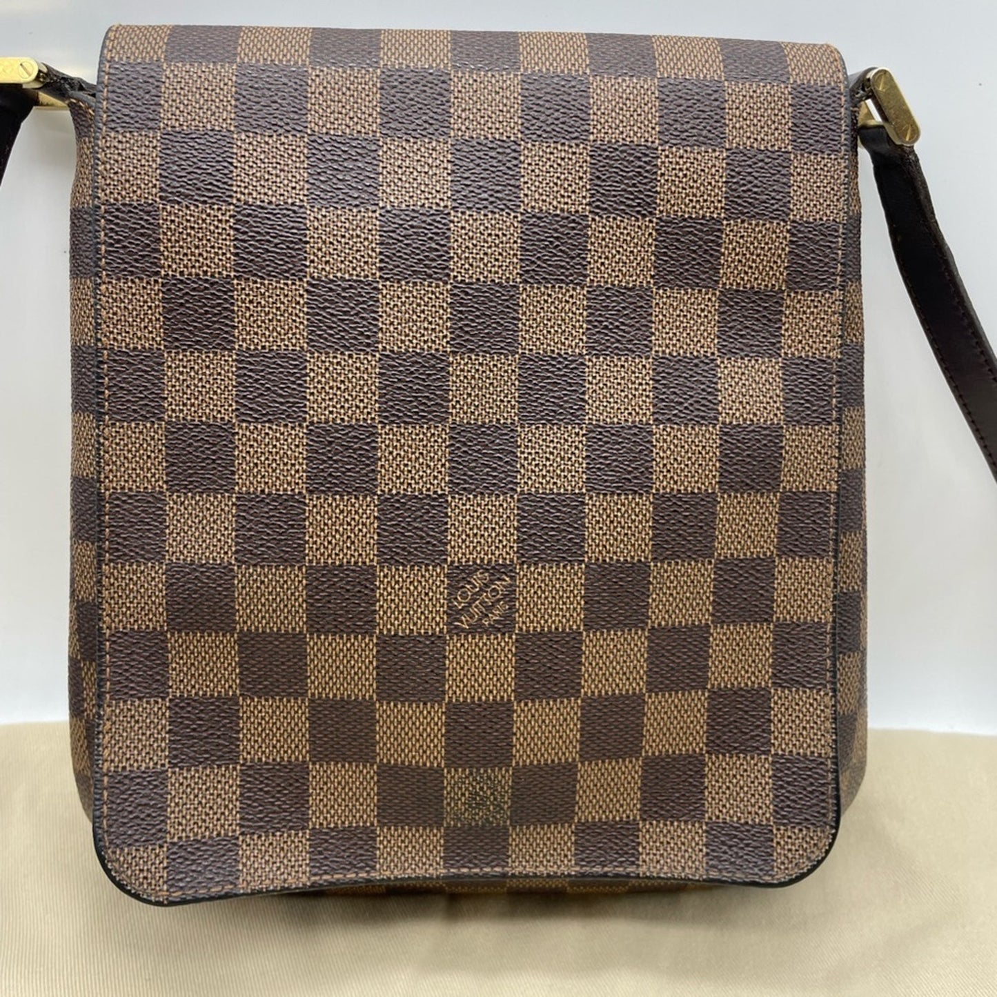 Louis Vuitton Damier Musette Ebene Crossbody Bag
