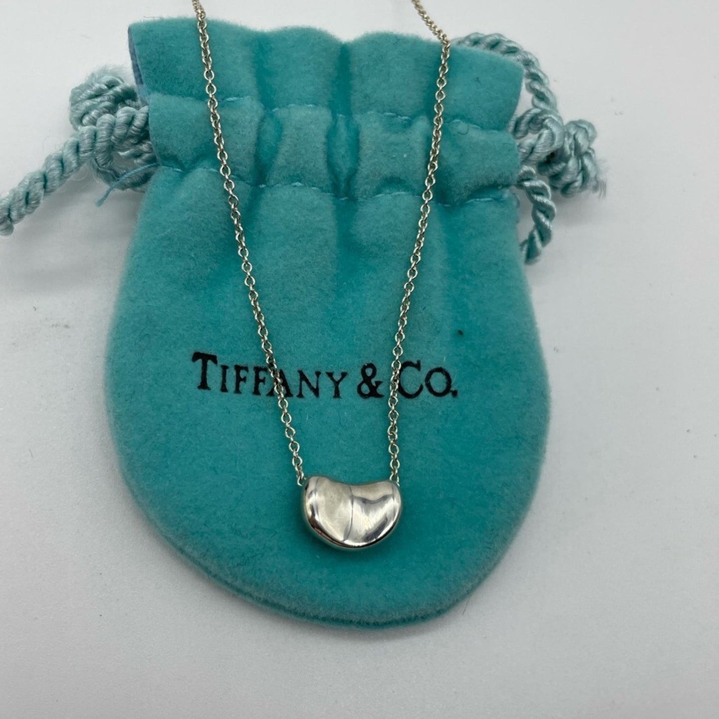 SOLD! Tiffany and Co Bean Silver 925 Necklace