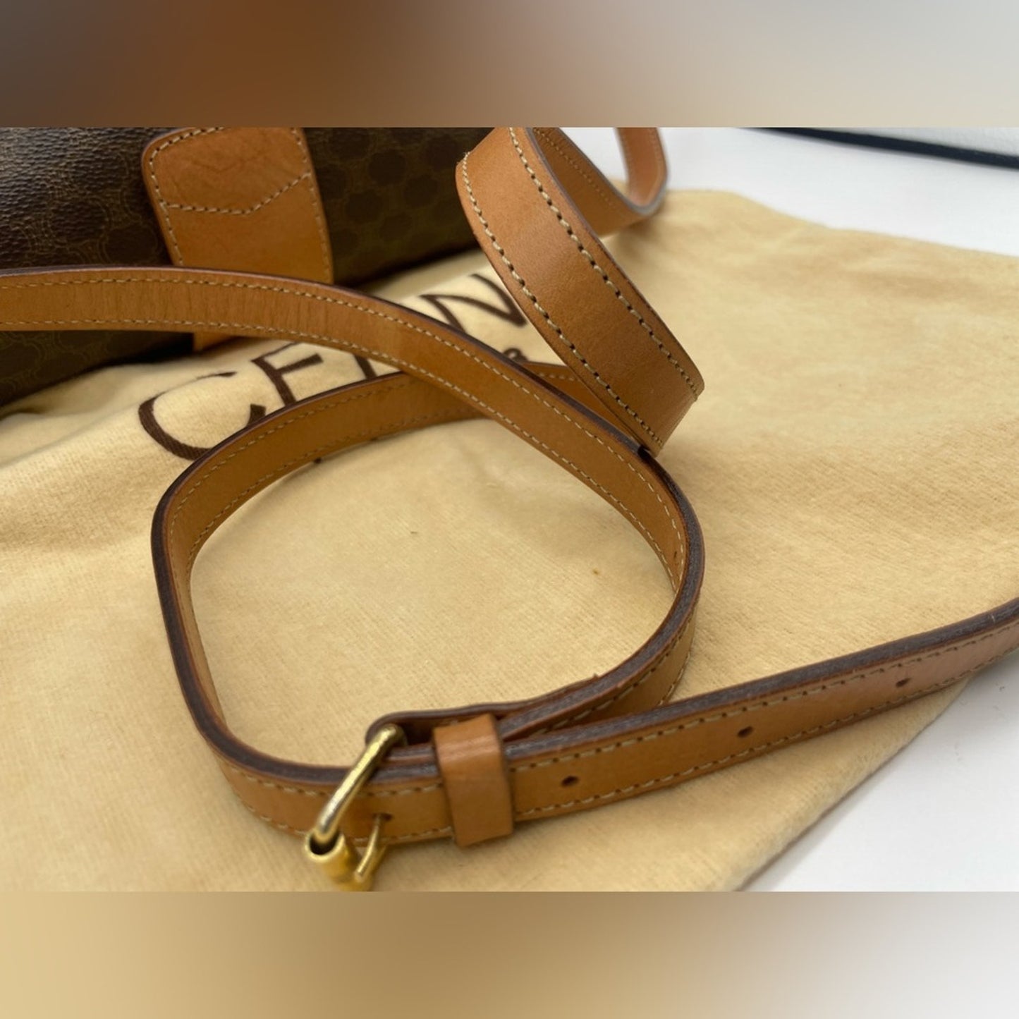 SOLD! Celine Macadam Double Flap Sling Bag