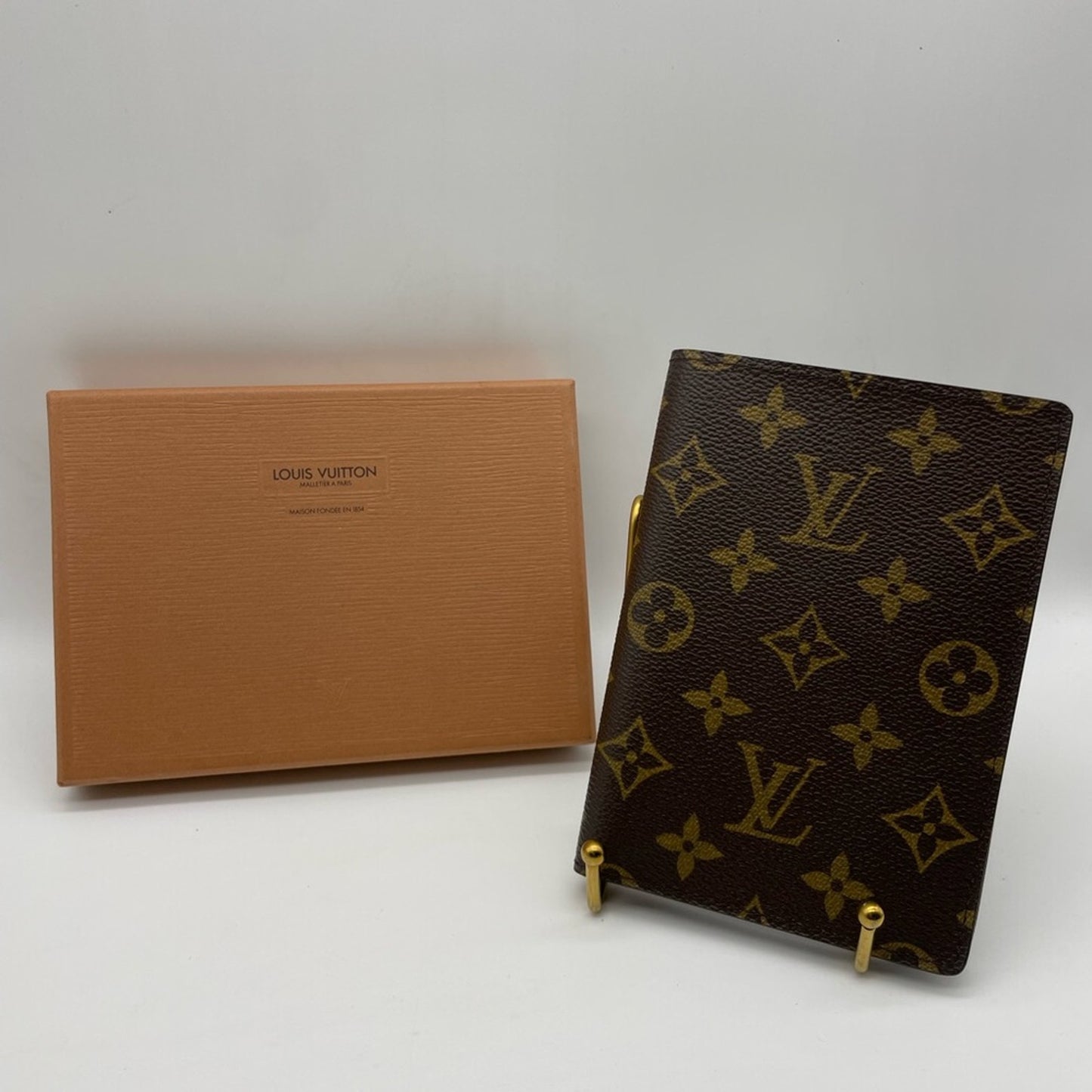 Louis Vuitton Brown Monogram Passport Holder Wallet