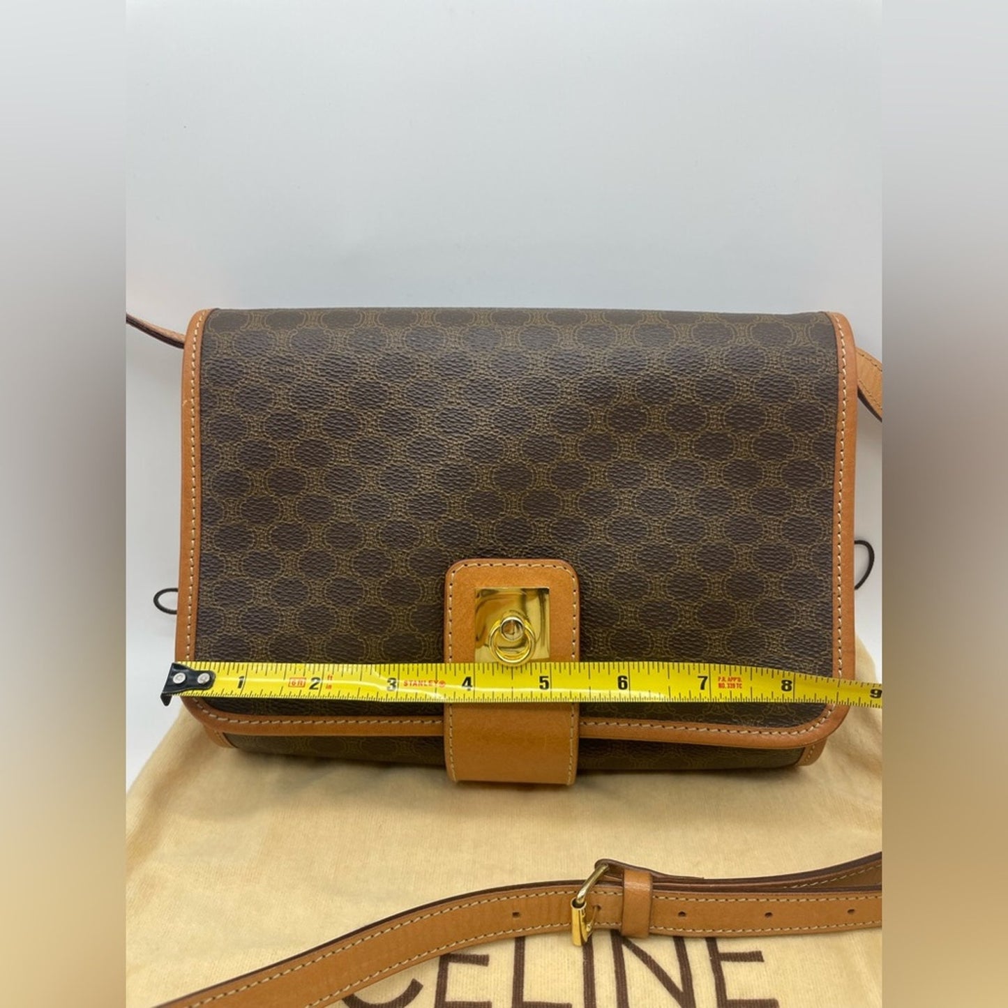 SOLD! Celine Macadam Double Flap Sling Bag