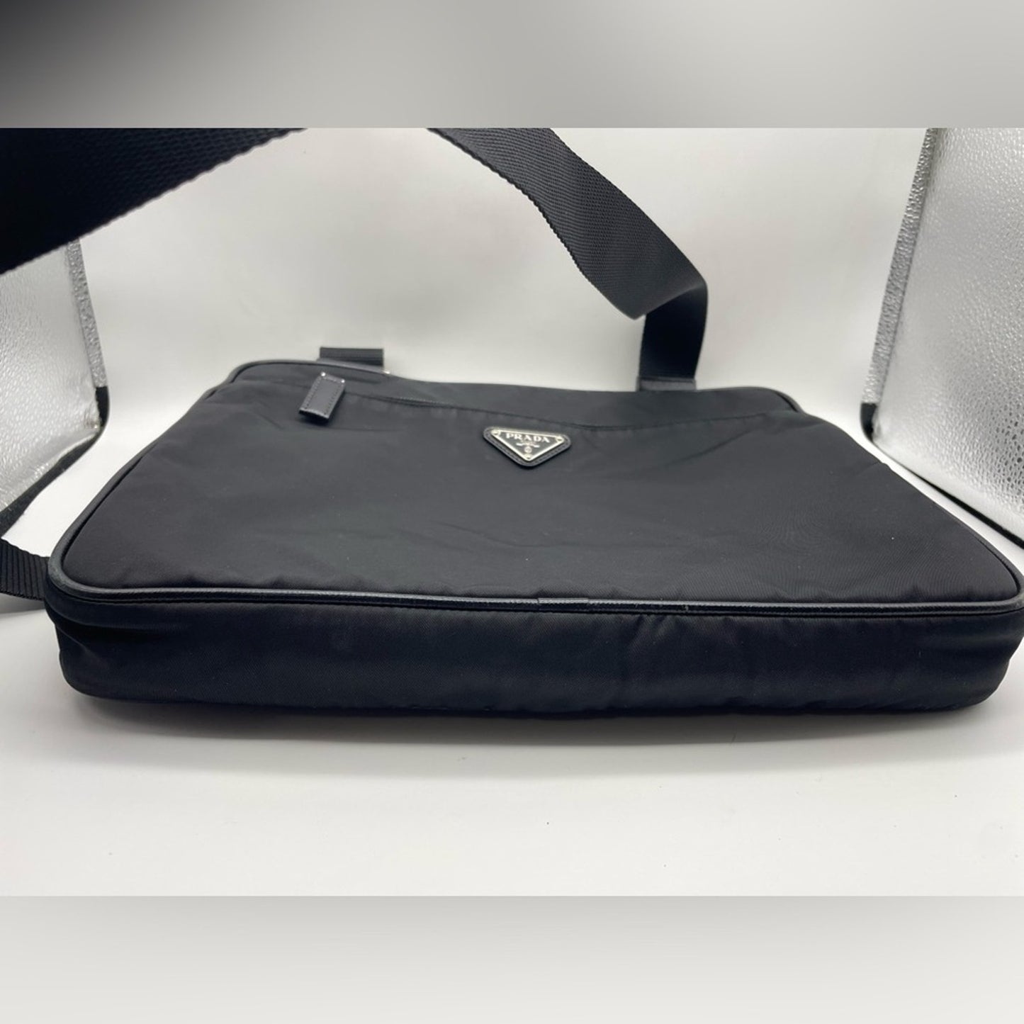 Prada Nylon Crossbody Work Bag