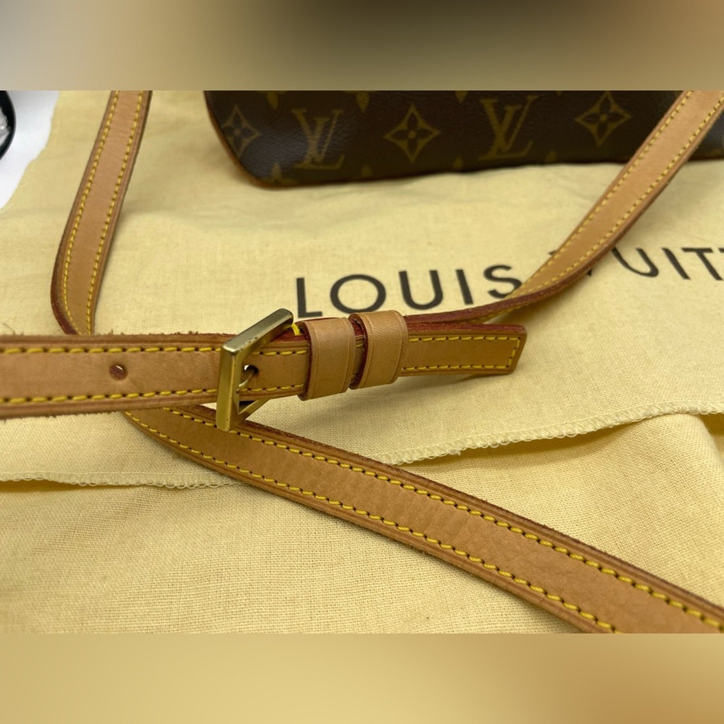 SOLD! Louis Vuitton Monogram Trotteur Crosbody Bag