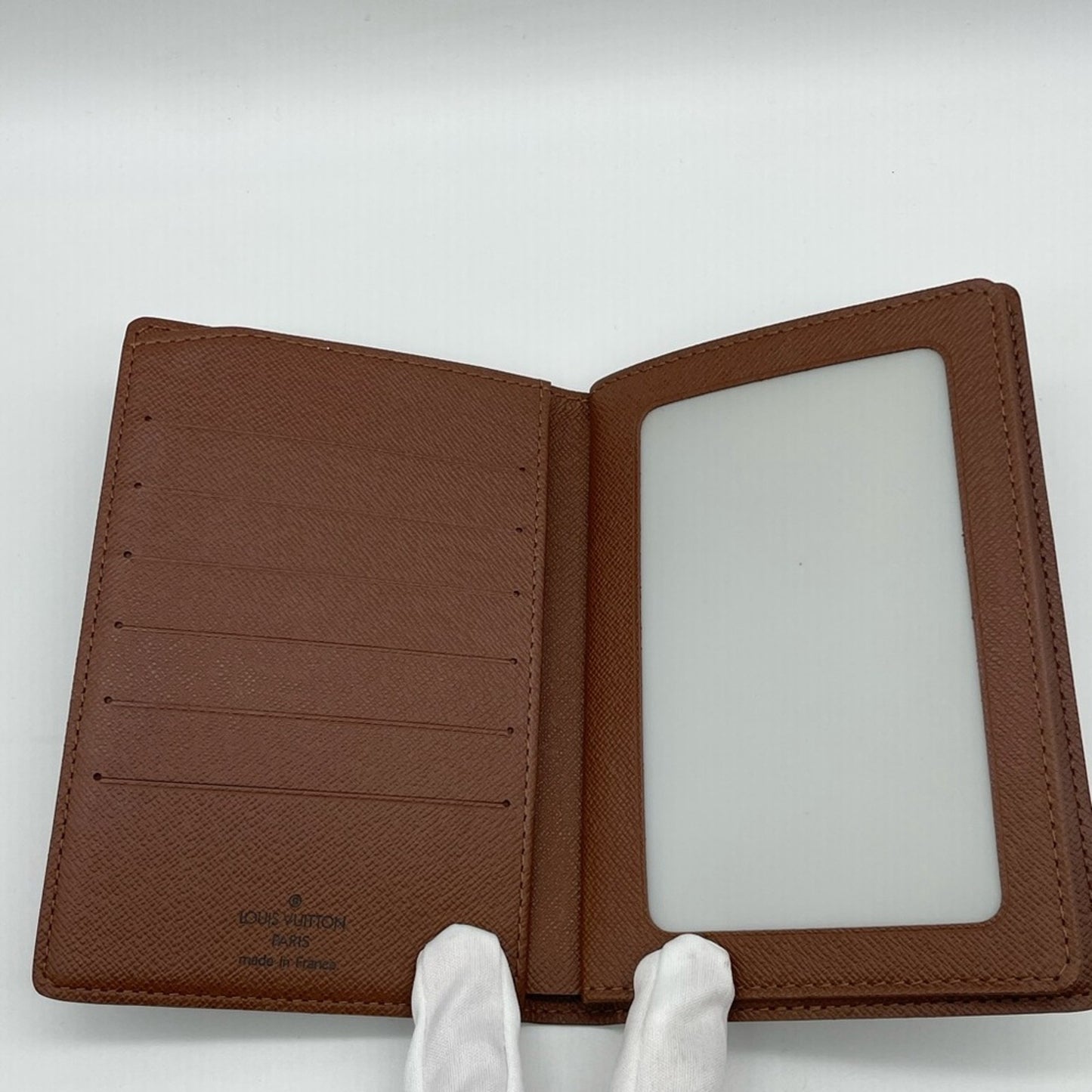 Louis Vuitton Brown Monogram Passport Holder Wallet