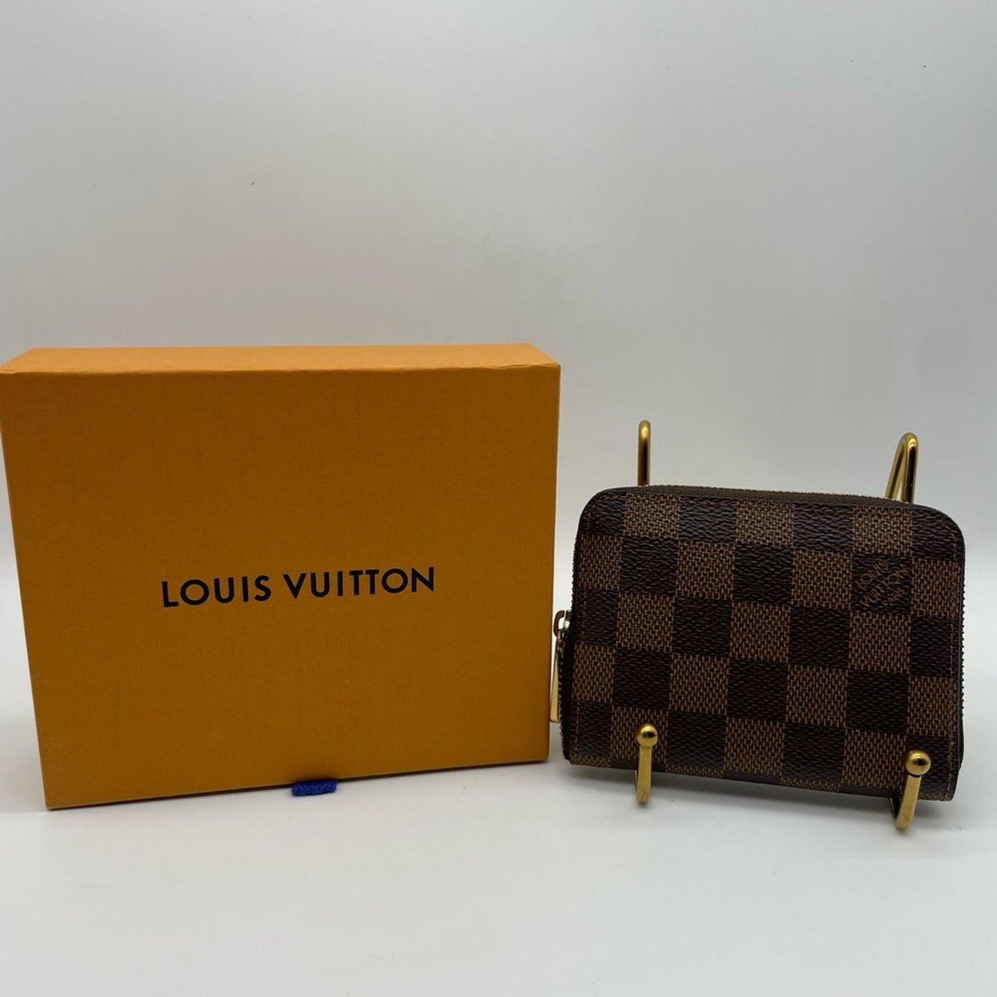 SOLD! Louis Vuitton Damier Ebene Zippy Wallet