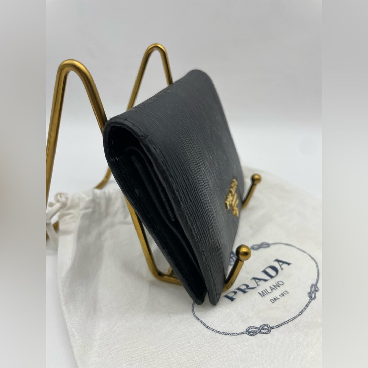 SOLD! Prada Black Leather Wallet