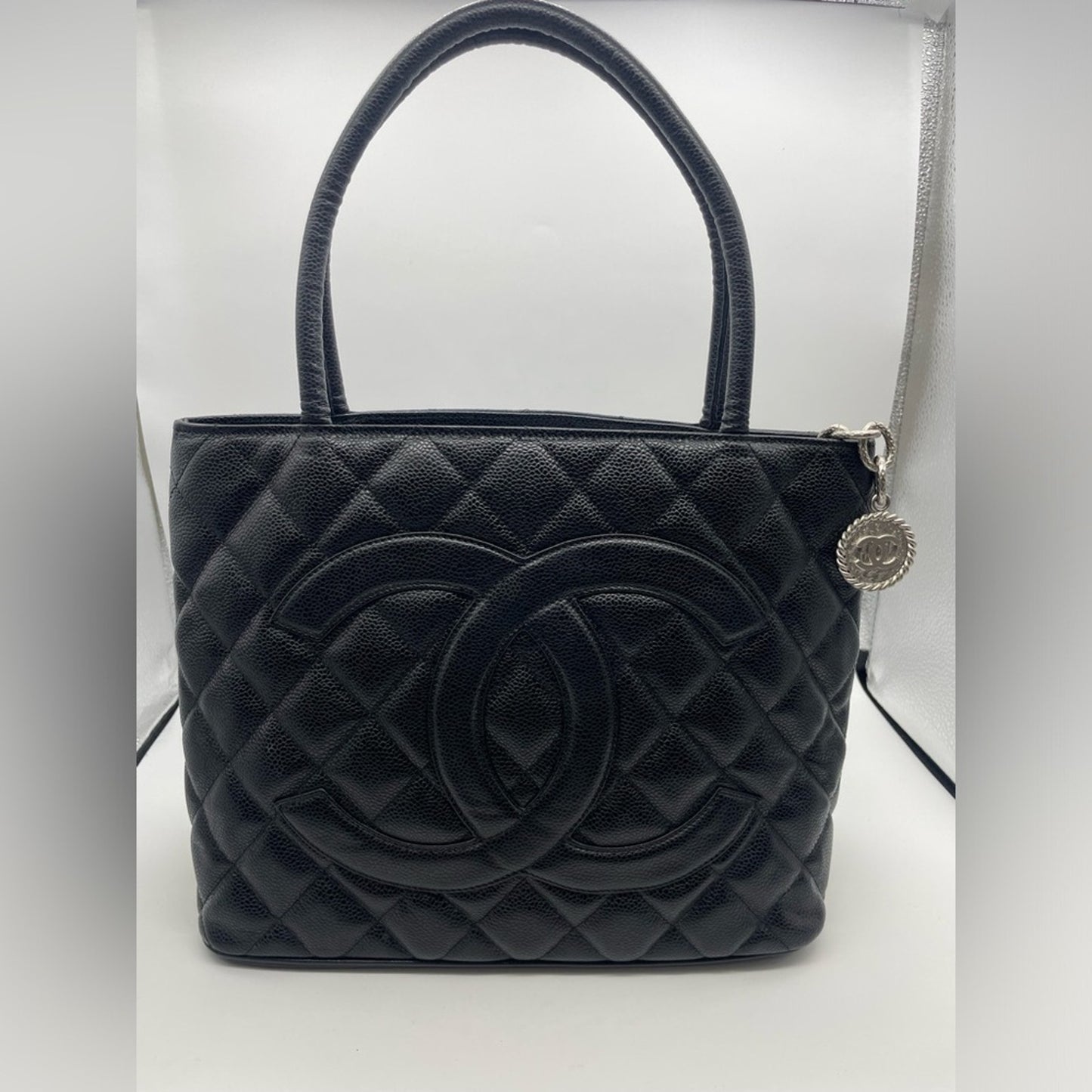 SOLD! Chanel Medallion Caviar Tote Bag