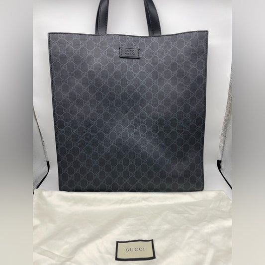 SOLD! Gucci PVC Leather Vertical Hand Bag